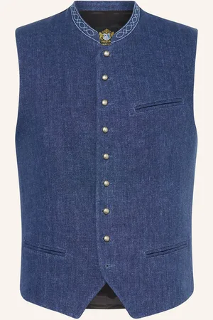 Hammerschmid Krojová Vesta Franz Slim Fit tmavě modrá