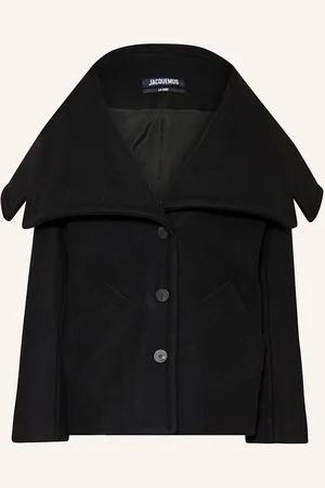 Jacquemus Caban Kabát Le Caban Caruso černá