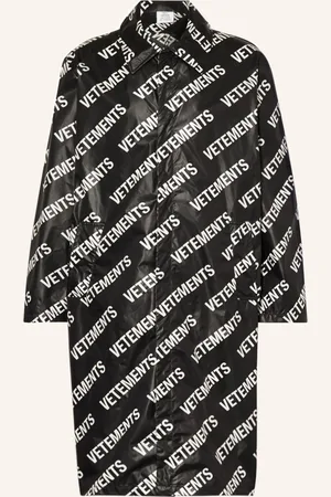 Vetements Kabát černá bílá