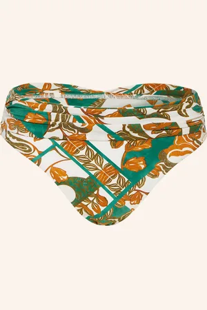 Maryan Mehlhorn High Waist Bikinové Kalhotky Perceptions režná zelená koňaková