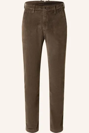 Jacob Cohen Manšestrové Chino Kalhoty Bobby Slim Fit olivová