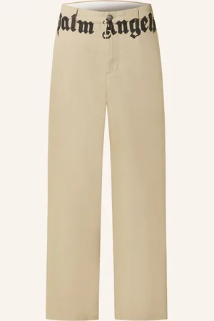 Palm Angels Chino Kalhoty Regular Fit béžová