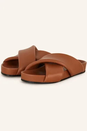 Jil Sander Pantofle koňaková