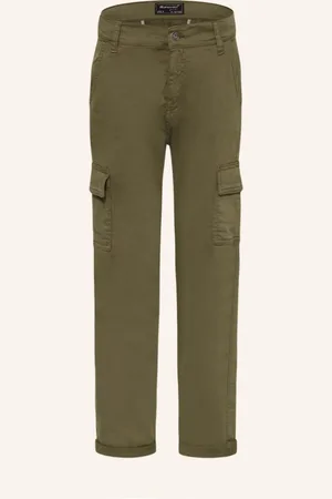 Blue Effect Cargo Kalhoty Wide Leg Fit zelená