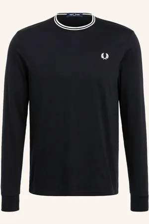 Fred Perry Tričko S Dlouhým Rukávem černá