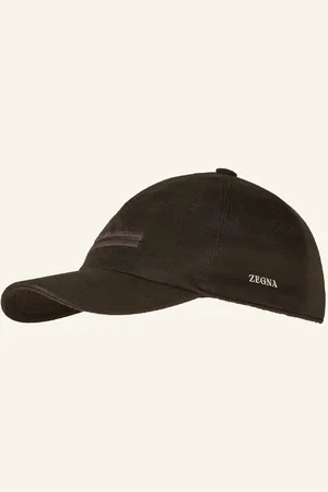 Ermenegildo Zegna Kašmírová Kšiltovka Oasi tmavě hnědá