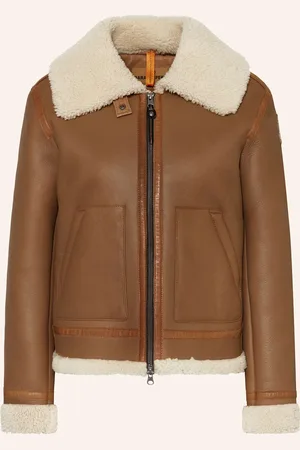 Parajumpers Kožená Bunda Gialean velbloudí režná