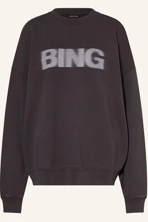 ANINE BING Mikina Miles tmavě šedá světle šedá