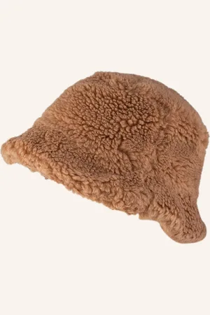 Stand Studio Klobouk Bucket Hat Z Plyše velbloudí