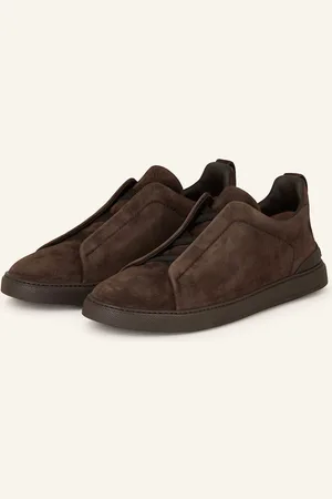 Ermenegildo Zegna Sneakersy tmavě hnědá