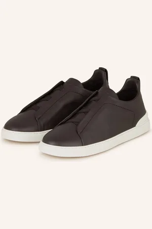 Ermenegildo Zegna Slip-On Sneakersy Triple Stitch černá