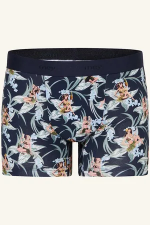 Mey Boxerky Série Tropical Bliss tmavě modrá zelená