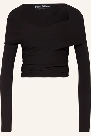 Dolce & Gabbana Cropped Tričko černá