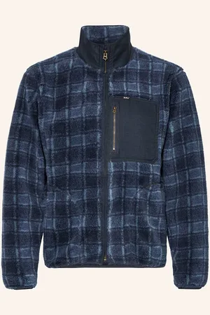 Ralph Lauren Plyšová Bunda tmavě modrá