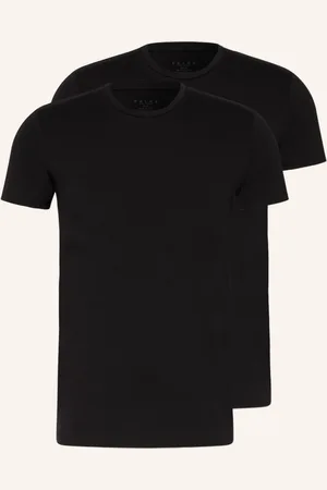 Falke Trička Daily Comfort, 2 Kusy V Balení černá