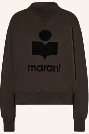 Marant Etoile Mikina Moby tmavě šedá černá