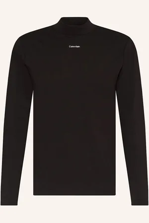 Calvin Klein Tričko S Dlouhým Rukávem Nano černá