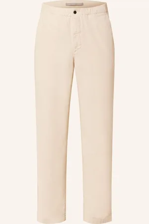 Norse projects Kalhoty Ezra Relaxed Fit krémová