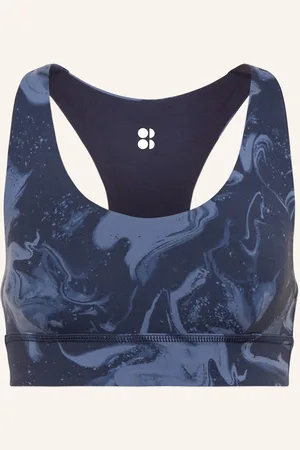 Sweaty Betty Oboustranná Sportovní Podprsenka Super Soft Reversible Yoga tmavě modrá modrá