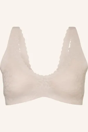 Sloggi Podprsenka Bustier Zero Feel Wavy krémová