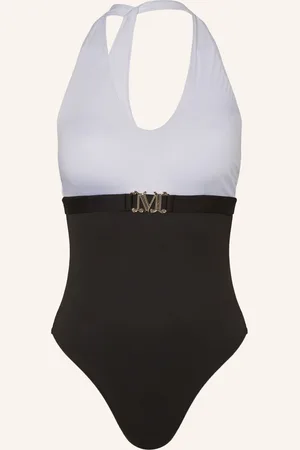 Max Mara Neckholder Plavky Carlotta černá bílá
