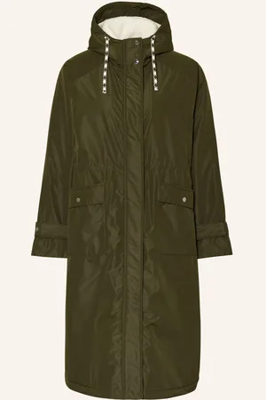 Lollys Laundry Parka Sheall S Plyšovým Materiálem tmavě zelená
