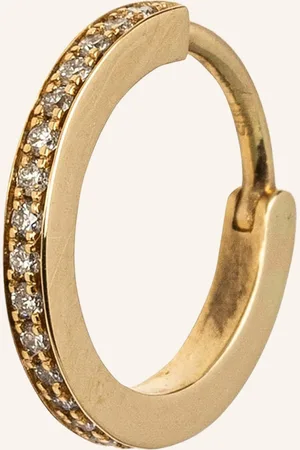 SOPHIE BILLE BRAHE Náušnice Daisy S Diamanty zlatá bílá