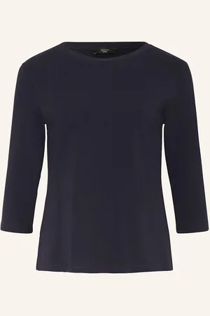 Max Mara Tričko Multia S 3 4 Rukávem tmavě modrá