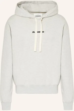 Jil Sander Mikina S Kapucí světle šedá