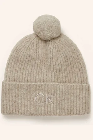 Calvin Klein Čepice S Alpakou krémová