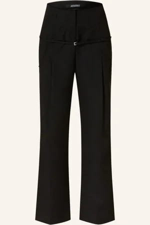 Jacquemus Marlene Kalhoty Le Pantalon Criollo černá