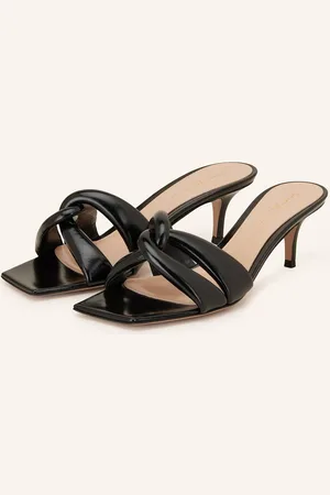 Gianvito Rossi Lakované Mules Nuit černá