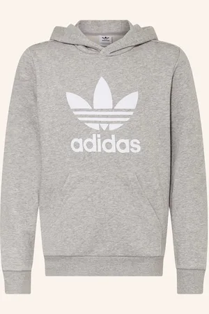 adidas Mikina S Kapucí šedá
