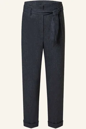 HUGO BOSS 7 8 Kalhoty Tashaina V Džínovém Stylu tmavě modrá