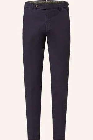 Berwich Chino Kalhoty Extra Slim Fit modrá