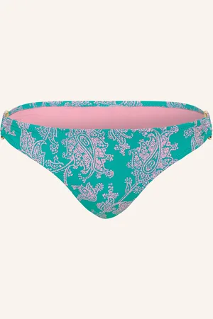 Heidi Klein Basic Bikinové Kalhotky Santa Rosa zelená růžová