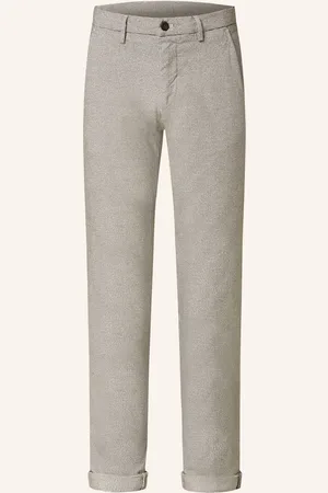 Masons Chino Kalhoty Torino Slim Fit šedá