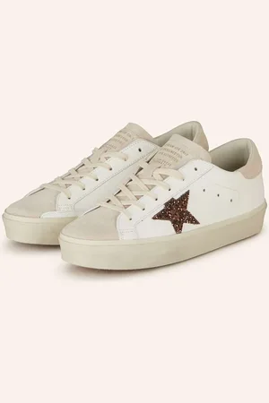 Golden Goose Sneakersy Hi Star S Flitry bílá béžová