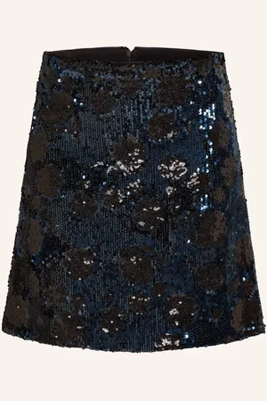 Dorothee Schumacher Sukně Shimmering Attraction S Flitry tmavě modrá