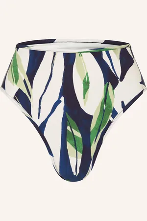 Jets Australia High Waist Bikinové Kalhotky Fauna režná tmavě modrá zelená