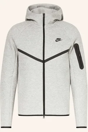 Nike Mikina S Kapucí Tech Fleece šedá černá