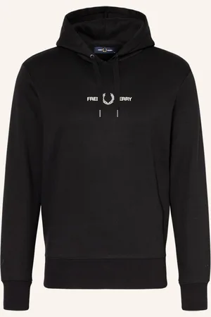 Fred Perry Mikina S Kapucí černá