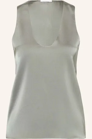 Patrizia Pepe Saténový Top šedá