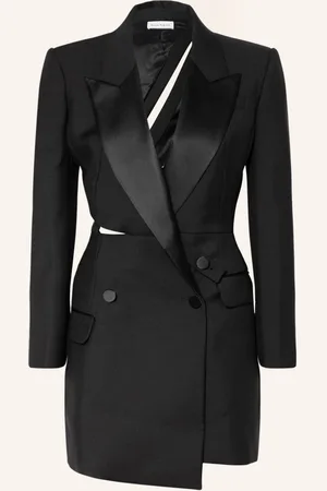 Alexander McQueen Blejzrové Šaty černá