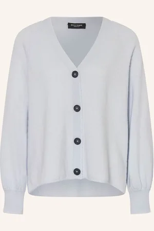 REPEAT cashmere Pletený Kardigan tmavě modrá