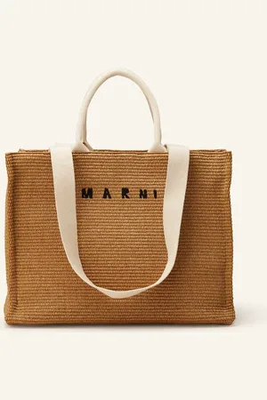 Marni Shopper světle hnědá