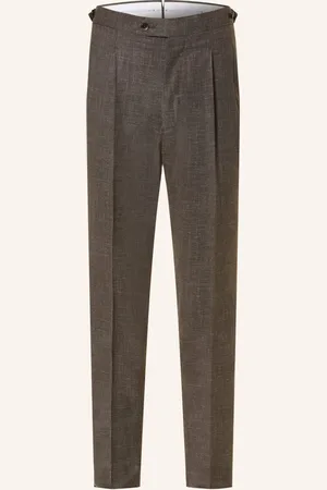 PT Torino Chino Kalhoty Extra Slim Fit šedá tmavě hnědá