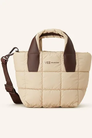 VeeCollective Kabelka Přes Rameno Porter Mini Tote S Pouzdrem světle hnědá