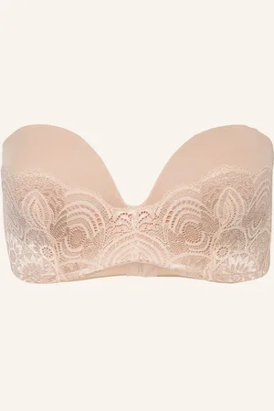 Wonderbra Push-Up Podprsenka Ultimate Strapless Lace tmavě oranžová