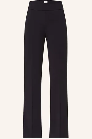 SEDUCTIVE Bootcut Kalhoty Nanou Z Žerzejového Materiálu tmavě modrá
